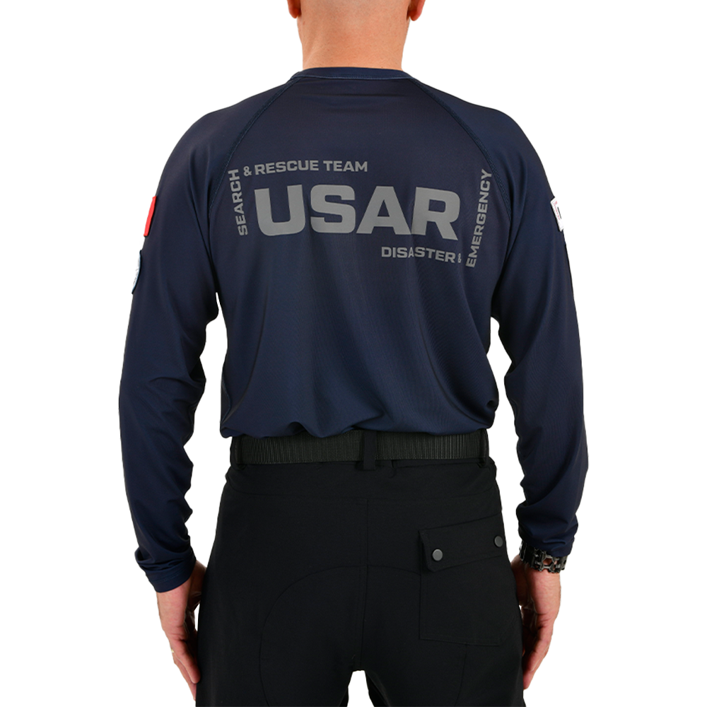 Cyclone Long Sleeve Operational T-Shirt - Navy
