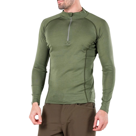 USAR Merino Wool Zip Base Layer – Tactical & Rescue Base Layer -Orange