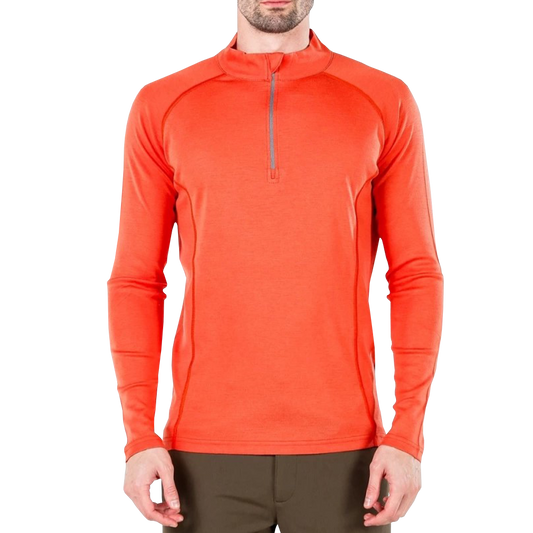 USAR Merino Wool Zip Base Layer – Tactical & Rescue Base Layer -Orange
