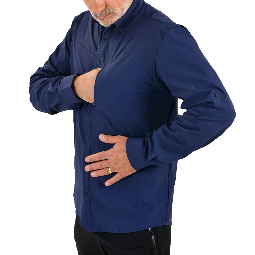 Outlander Technical Field Shirt -Navy