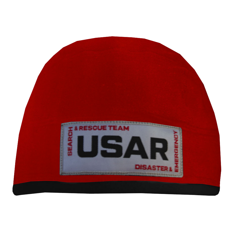 USAR Helmet - Compatible Operational Fleece Beanie - Red
