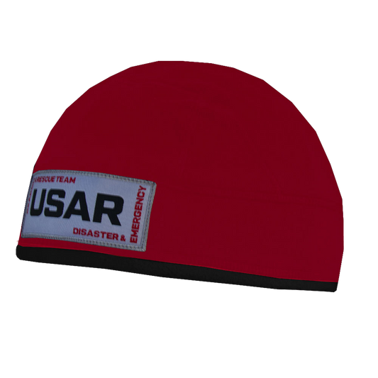 USAR Helmet - Compatible Operational Fleece Beanie - Red