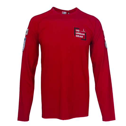Cyclone Long Sleeve Operational T-Shirt - Red