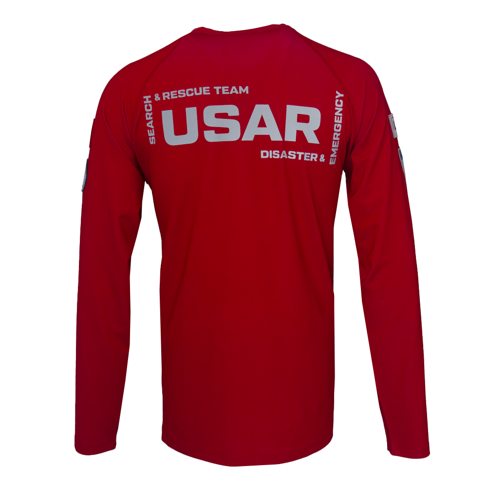 Cyclone Long Sleeve Operational T-Shirt - Red