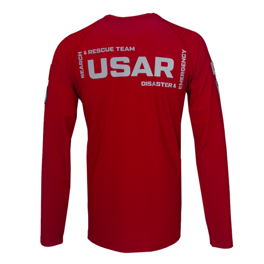 Cyclone Long Sleeve Operational T-Shirt - Red