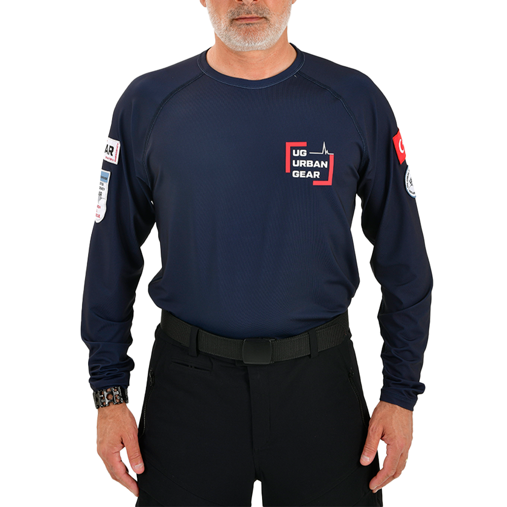 Cyclone Long Sleeve Operational T-Shirt - Navy