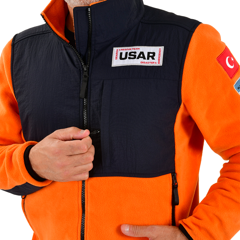 Indus Operational Fleece Jacket –  Orange