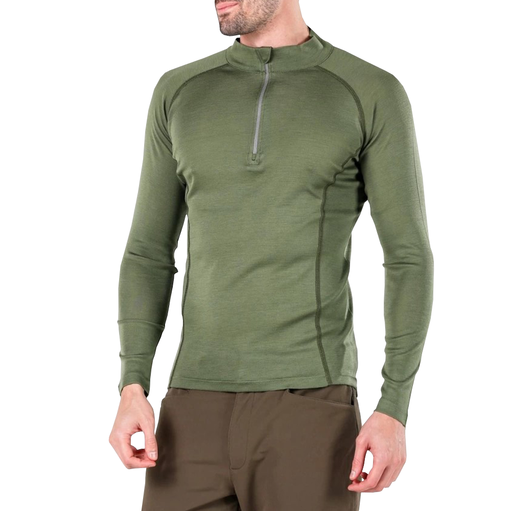 USAR Merino Wool Zip Base Layer – Tactical & Rescue Base Layer -Orange