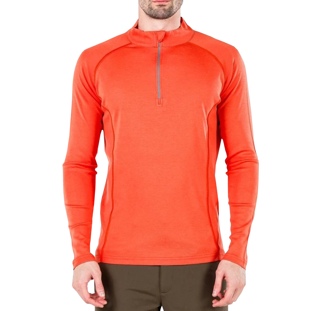 USAR Merino Wool Zip Base Layer – Tactical & Rescue Base Layer -Orange