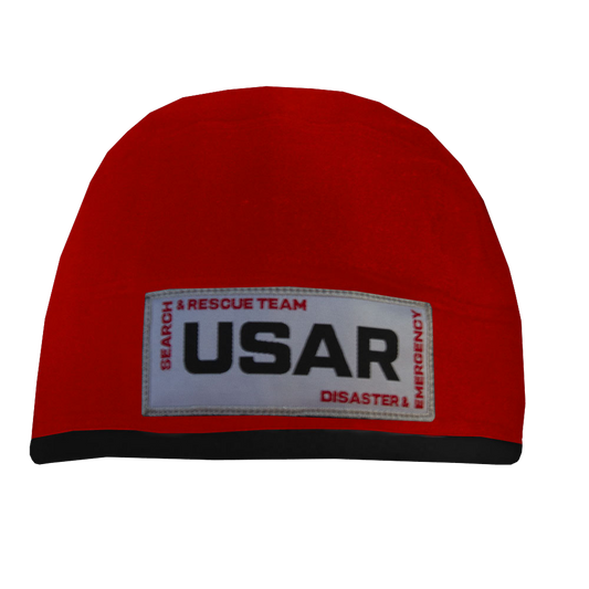 USAR Helmet - Compatible Operational Fleece Beanie - Red