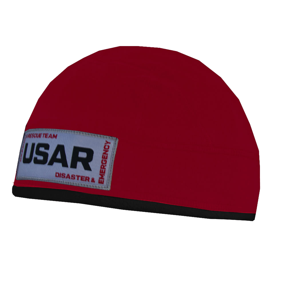 USAR Helmet - Compatible Operational Fleece Beanie - Red